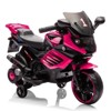 6V Kids Electric Motorcycle with Training Wheels, Realistic Engine Sounds & Music - 2 of 4