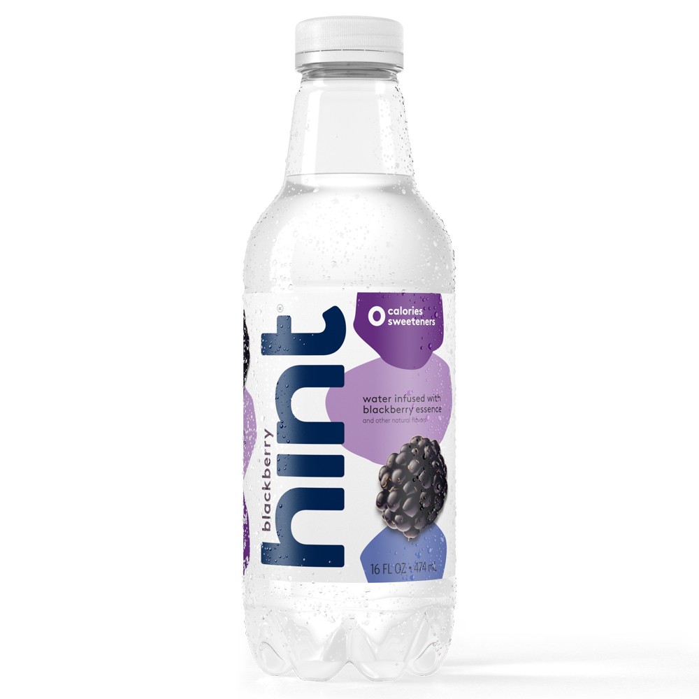 Hint Premium Blackberry Essence Water, 16 Ounce Bottles (Pack of 11)