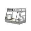 Twin Over Full Bunk Bed with Storage Drawers for Bedroom - 4 of 4