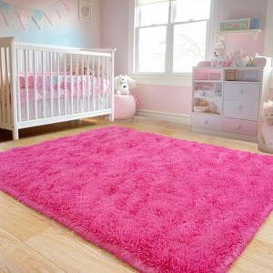 LOVEVOOK 5x7 Feet Area Rugs for Living Room Bedroom, Non-Slip Fluffy Soft Shag Rug, Plush Carpet for Home Dorm Decor Aesthetic - 1 of 4