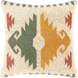 Livabliss Gada Rustic Beige Throw Pillow - 1 of 4