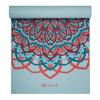 Gaiam Premium Yoga Mat - Blue Santorini (6mm) : Target