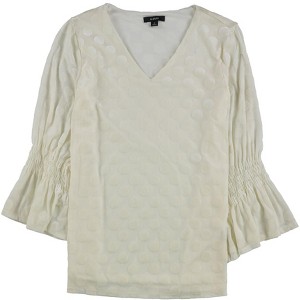 Alfani Womens Velvet Polka Dot Pullover Blouse - 1 of 1