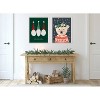 Kate & Laurel All Things Decor 18"x24" Sylvie MC 0671 Polar Bear Framed Canvas Wall Art by Mia Charro White Christmas Polar Bear - 4 of 4
