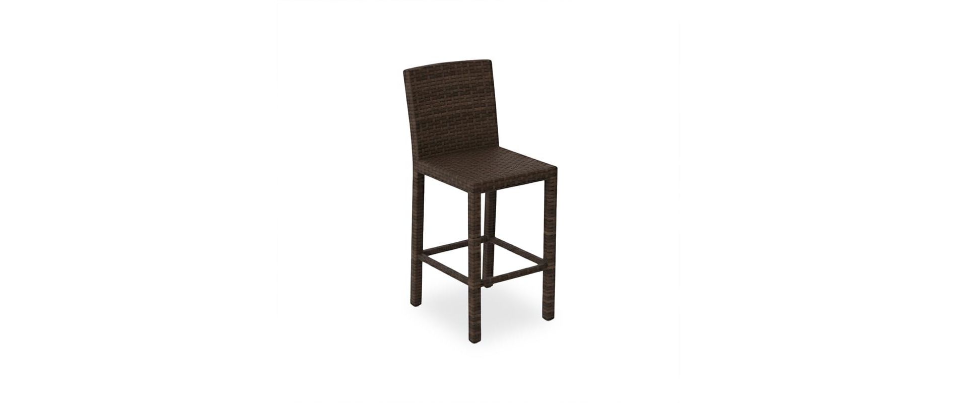 Covers & All Universal 30 in Armless Bar Stool, 18 in W, Premium Aspen Wicker