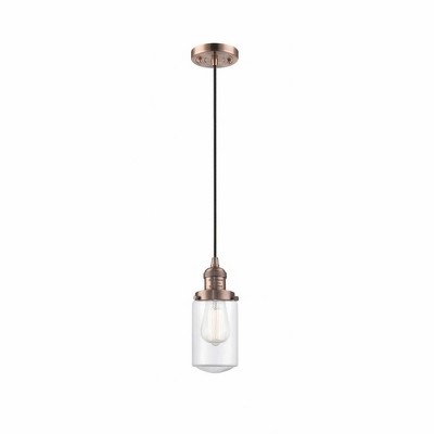 Dover - 1 Light Cord Hung Mini Pendant In Traditional Style-10.25 Inches Tall and 4.5 Inches Wide