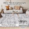 Runner Rug, Soft Vintage Distressed Washable Rug Runners for Hallways Non-Slip Kitchen Runner, Low Pile Neutral Carpet Runners - 3 of 4