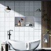 Stainless Steel Shower Niche, 12" X 12" No Tile Needed Recessed Shower Niche Shelf,Modern Wall Storage Niche for Bathroom Storage, Brushed - 3 of 4