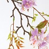 Acekool 140cm Artificial Begonia Flowering Tree with Realistic Blossoms and Leaves, Faux Potted Plant for Home and Office Décor - 3 of 4
