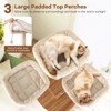 Tangkula 68" Large Cat Tower w/ 3 Padded Perches Condo Sisal Scratching Posts & Ramp - 4 of 4