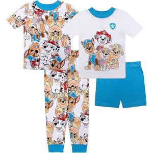 Paw Patrol Toddler Boys' 4-Piece Cotton Pajama Sets - 1 of 4