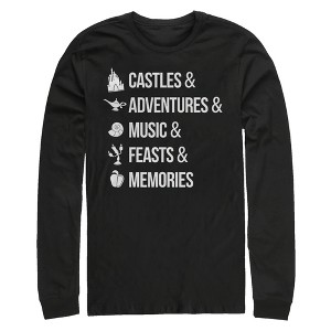Men's Disney Princesses Magic Keywords Long Sleeve Shirt - 1 of 3