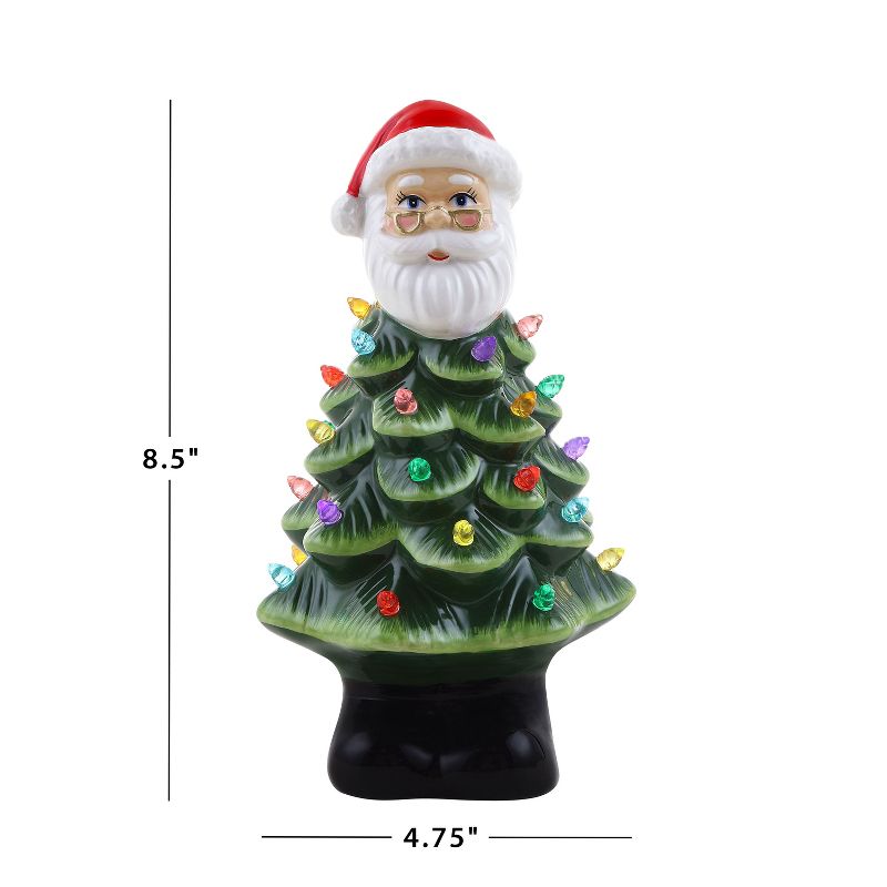 Mr. Christmas 8.5" Nostalgic Ceramic LED Holiday Character Christmas Tree, 3 of 6