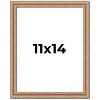 PosterPalooza | Photo Size Deco Brown Picture Frame - UV Acrylic, Foam Board Backing, Hanging Hardware - 2 of 4