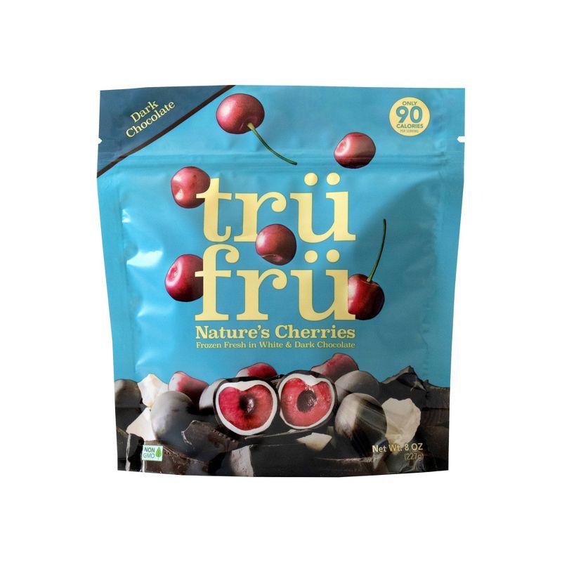 Tru Fru White &#38; Dark Chocolate Frozen Whole Cherries   - 8oz, 1 of 11