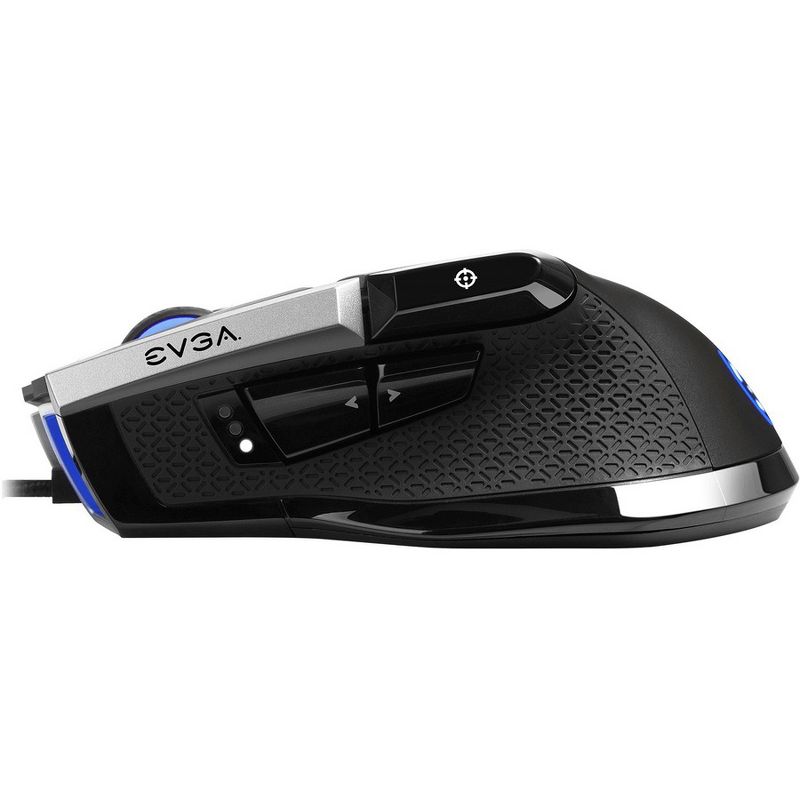 EVGA X17 Wired Customizable Gaming Mouse - USB Cable Interface - 16000 dpi movement resolution - 10 Total Buttons - 5 Customizable on board profiles, 3 of 7