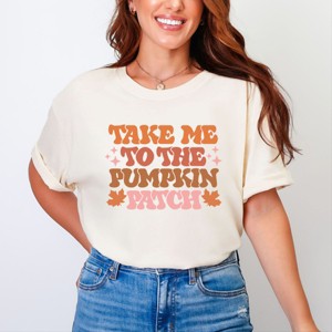 Simply Sage Market Retro Take Me To The Pumpkin Patch Garment Dyed Tee - 1 of 4