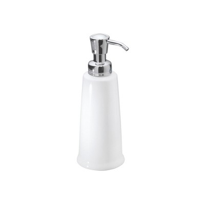 InterDesign York Ceramic Soap Pump 12oz White