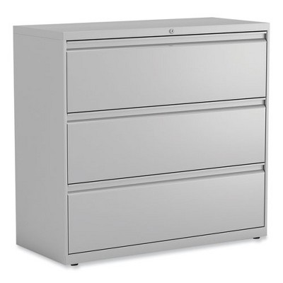 Alera Lateral File, 3 Legal/Letter/A4/A5-Size File Drawers, Light Gray, 42" x 18.63" x 40.25"