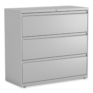 Alera Lateral File, 3 Legal/Letter/A4/A5-Size File Drawers, Light Gray, 42" x 18.63" x 40.25" - 1 of 4