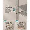 8-Tier Metal Shoe Rack, Adjustable Shelves Hold 32-40 Pairs, Set of 2 Stackable Shoe Organizers - 3 of 4