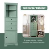 Okak Tall Freestanding Narrow Bathroom Cabinet with Doors/Drawers & Shelves,Floor Corner Storage Cabinet for Bathroom,Kitchen - 3 of 4