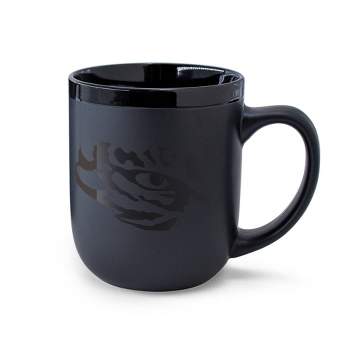 NCAA LSU Tigers 12oz Ceramic Coffee Mug - Black