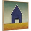 22" x 22" Navy Barn Summer by Ryan Fowler Framed Canvas Wall Art Print - Amanti Art: Modern Lithograph, Polystyrene Frame - 2 of 4