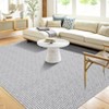 Washable Rug Non Slip Non Shedding Rug Modern Braided Printed Indoor Carpet Contemporary Low Pile Floor Cover for Bedroom Living Room - 2 of 4