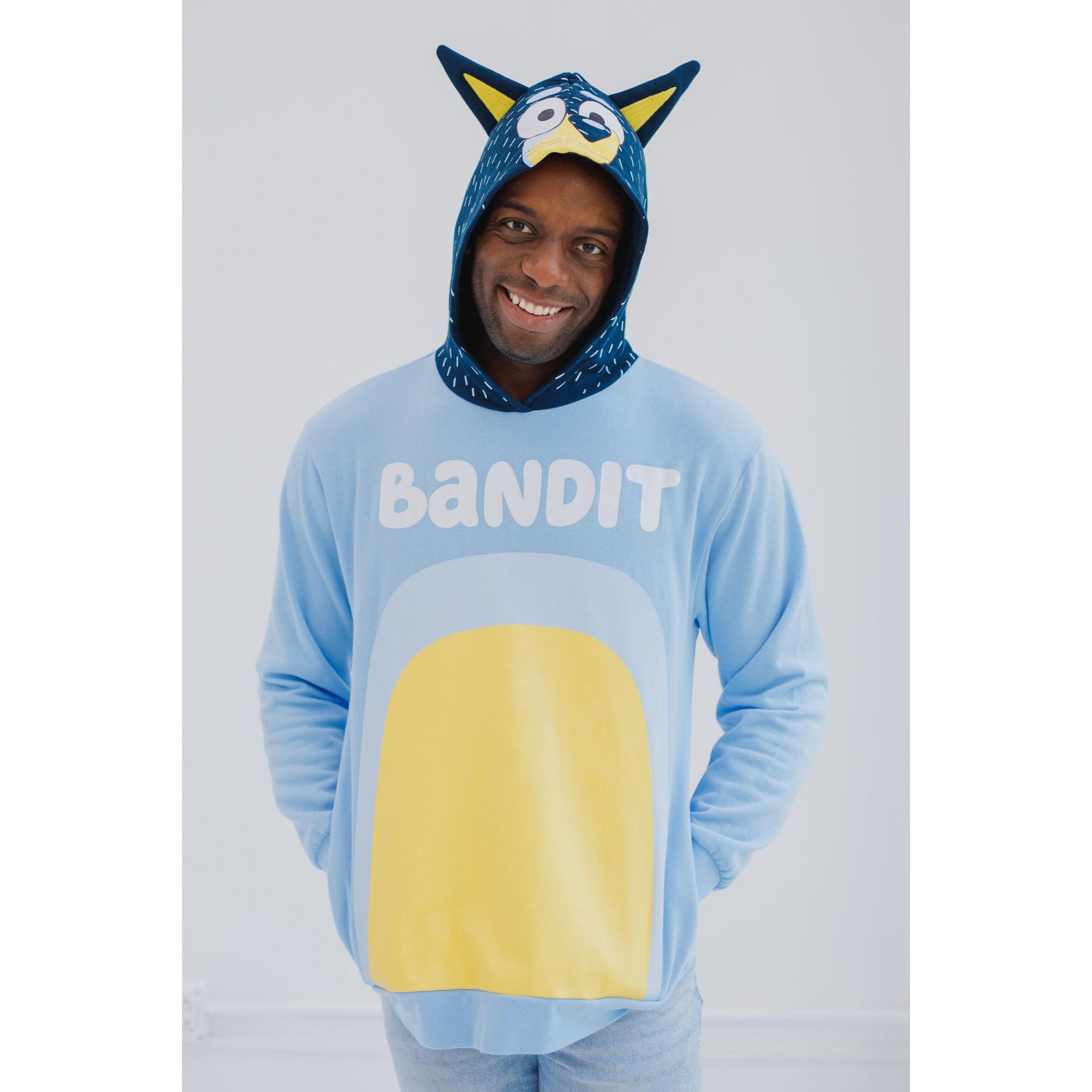 Bluey Fleece Matching Family Cosplay Pullover Hoodie