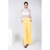 Slickblue Wide Leg Pants with Side Slit, Women's Fashion Trousers, Trendy Design, S/M/L, Golden - 2 of 4