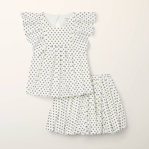 Toddler Adaptive Mini Polka Dot Flutter 2pc Top and Bottom Set - kate spade new york x Target Cream/Black - 1 of 4