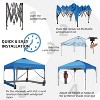 Ainfox 12ft x12ft Pop Up Canopy With  4 transparent sidewalls Outside Canopy with Wheeled Carry Bag, Bonus 8 Stakes and 4 Ropes - 2 of 4