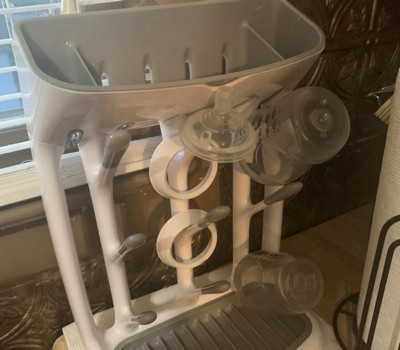 OXO Tot On-The-Go Drying Rack with Bottle Brush / Space Saving Drying Rack  - Moms Precious