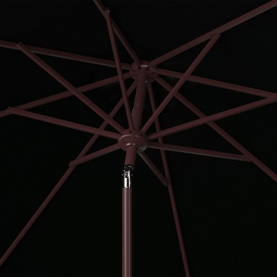 Herla 11ft Black Aluminum Auto Tilt Market Umbrella