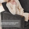86" Modern Chenille 5-Seat Modular L-Shaped Sectional Sofa with 2 Pillows, 5-Piece Free Combination Couch Set - 4 of 4