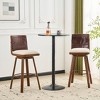 Christopher Knight Home June Industrial Faux Leather Upholstered Bar Stools (Set of 2) - 2 of 4