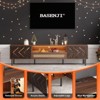 NicBex TV Stand Media Console LED Gaming Console Mid Century Modern Entertainment Center with Storage for Living Room, Bedroom, Walnut - 3 of 4