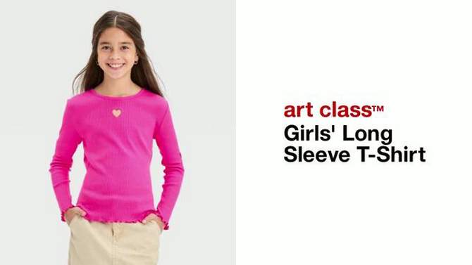 Girls' Long Sleeve T-Shirt - art class™, 2 of 5, play video