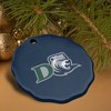 Drew University Primary Logo Porcelain Scalloped Holiday Christmas Tree Ornament - 4 of 4