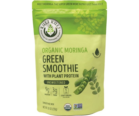 Kuli Kuli Organic Vegan Moringa Green Smoothie Mix - Unsweetened - 8.1oz