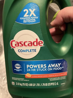 Cascade Complete 75 oz. Fresh Scent Dishwasher Gel with Dawn