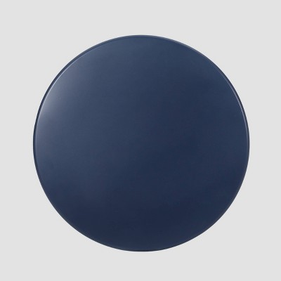 Nevada Navy Blue Iron Mesh Modern Outdoor Side Table