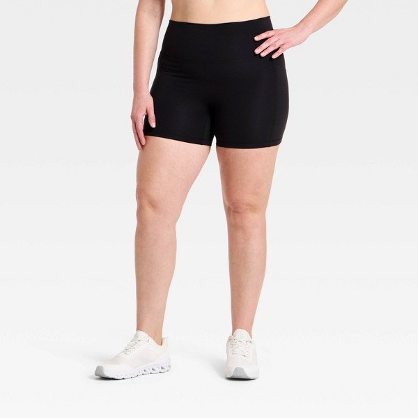 Shorts de ciclista de cintura alta con bolsillos de superflex 5" para mujer - All In Motion™ 4