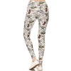 Slickblue Women's Slim Fit Leggings, Dragonfly Print, Yoga Style, High Waist, Stretch Knit, One Size - 3 of 4