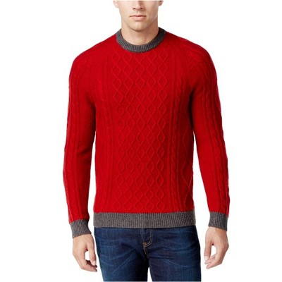 Club Room Mens Cable Knit Pullover Sweater