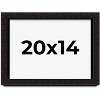 PosterPalooza | Modern Shadow Box 1" Depth Black Picture Frame - UV Acrylic, Backing Board, Hanging Hardware - 2 of 4