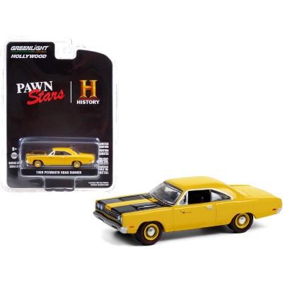 1969 Plymouth Road Runner Yellow with Black Stripes "Pawn Stars" (2009) TV Series 1/64 Diecast Model Car by Greenlight