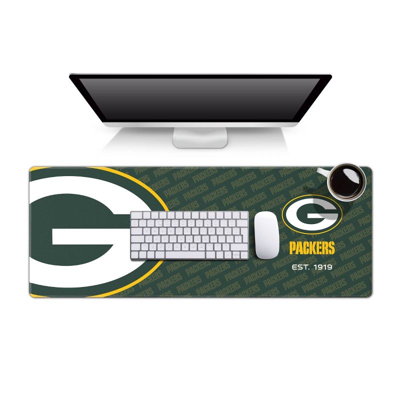 NFL Green Bay Packers Logo Series 31.5&#34; x 12&#34; Desk Pad, 2 of 4