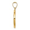 Black Bow Jewelry 14k Yellow Gold Hollow St. Gabriel Medal Pendant, 19mm (3/4 Inch) - 2 of 4